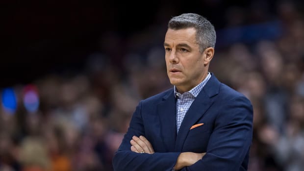 Virginia men's basketball coach Tony Bennett watches a game